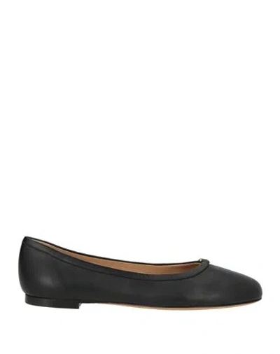 Chloé Woman Ballet Flats Black Size 7 Leather