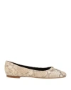 Chloé Woman Ballet Flats Ivory Size 8 Leather