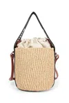 Chloé Woman Beige Shoulder Bags In Gold