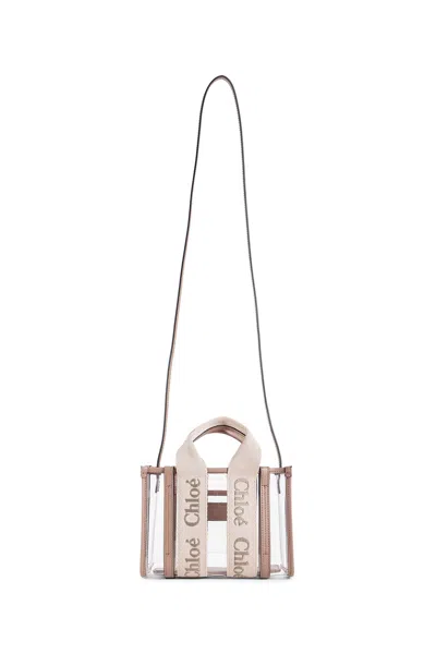 Chloé Woman Beige Tote Bags