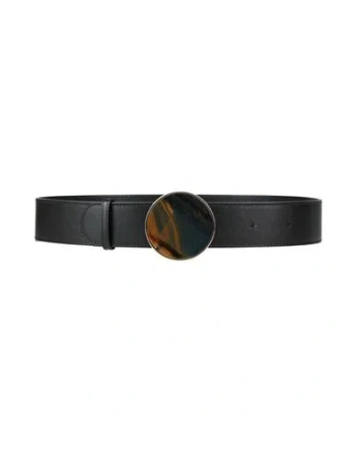 Chloé Woman Belt Black Size M Leather