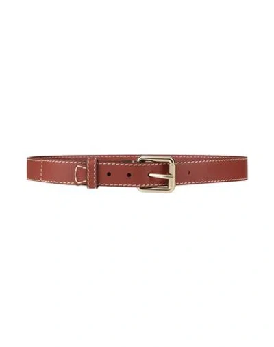 Chloé Woman Belt Brown Size M Calfskin