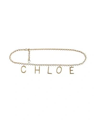 Chloé Woman Belt Gold Size Onesize Metal