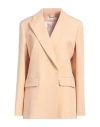 Chloé Silk-crepe Blazer In Orange