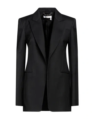 CHLOÉ CHLOÉ WOMAN BLAZER BLACK SIZE 8 WOOL, SILK