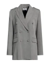 Chloé Woman Blazer Grey Size 8 Virgin Wool