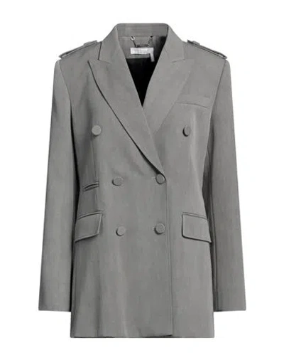 Chloé Woman Blazer Grey Size 8 Virgin Wool