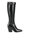 Chloé Woman Boot Black Size 6 Calfskin In Black