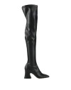 Chloé Women 'janis' Black Over The Knee Boots With Side Zip Closure And High Block Heel In Leather W In Multi