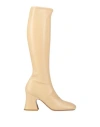 Chloé Chloe Women Cream Synthetic Leather Janis Boots In Multi