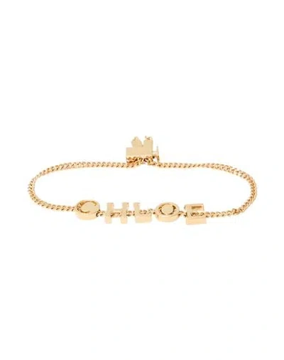 Chloé Woman Bracelet Gold Size - Brass