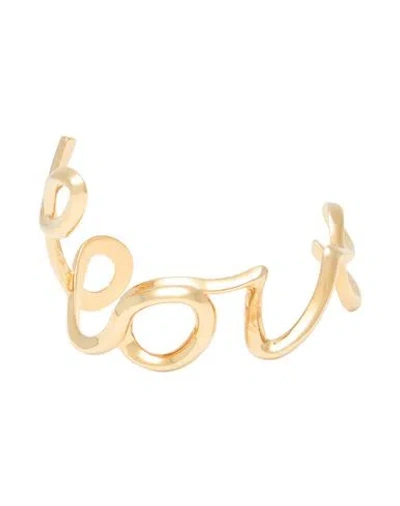 Chloé Woman Bracelet Gold Size M/l Metal