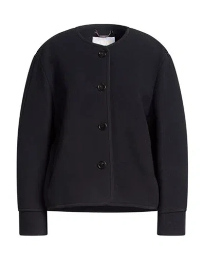 Chloé Woman Coat Black Size 10 Virgin Wool, Polyamide