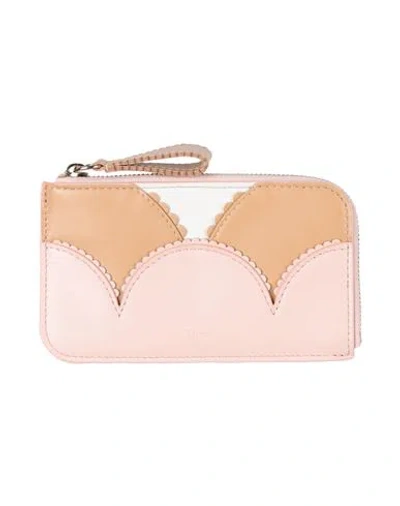 Chloé Woman Coin Purse Camel Size - Calfskin In Sand