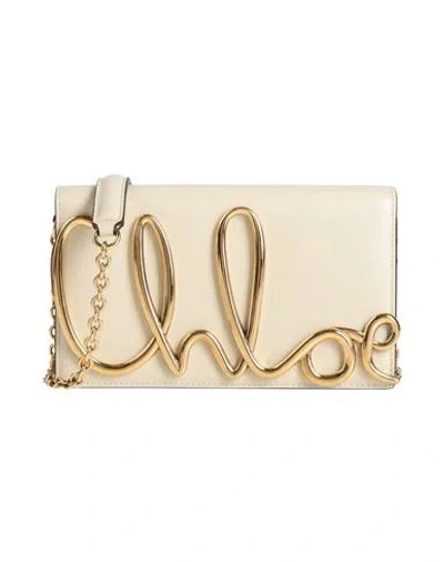 Chloé Woman Cross-body Bag Beige Size - Calfskin, Zamak, Brass In Sand