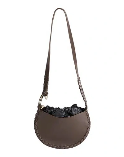 Chloé Woman Cross-body Bag Dark Brown Size - Calfskin