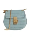 Chloé Woman Cross-body Bag Light Blue Size - Calfskin In Blue