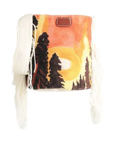 Chloé Woman Cross-body Bag Orange Size - Virgin Wool, Cashmere, Lambskin