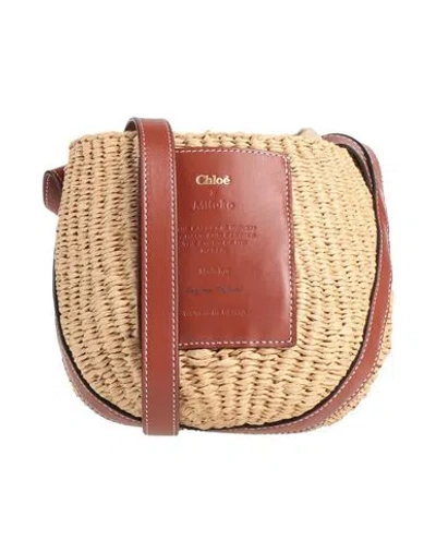 Chloé Woman Cross-body Bag Sand Size - Calfskin, Paper In Brown