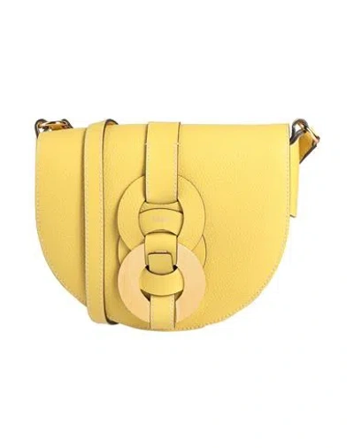 Chloé Woman Cross-body Bag Yellow Size - Cow Leather