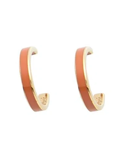 Chloé Woman Earrings Gold Size - Brass In Brown