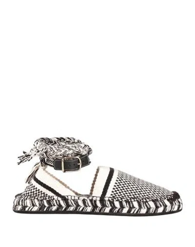 CHLOÉ CHLOÉ WOMAN ESPADRILLES BLACK SIZE 11 TEXTILE FIBERS