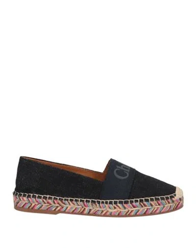 Chloé Woman Espadrilles Black Size 5 Textile Fibers
