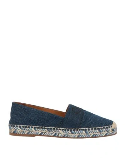 Chloé Woman Espadrilles Blue Size 6 Textile Fibers