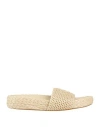 Chloé Women Natural Open Toe Sandals In Multi