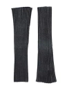 Chloé Woman Gloves Black Size Onesize Virgin Wool, Polyester, Polyamide, Elastane In Black