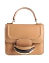 Chloé Chloe Woman Camel Leather Small Kattie Handbag In Beige
