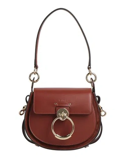 Chloé Woman Handbag Brick Red Size - Calfskin In Red