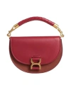 Chloé Woman Handbag Brick Size - Lambskin, Calfskin In Red