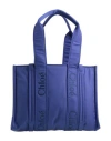 Chloé Woman Handbag Bright Blue Size - Polyurethane, Polyamide, Polyester In Blue