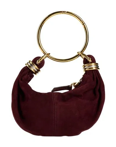 Chloé Woman Handbag Burgundy Size - Goat Skin In Red