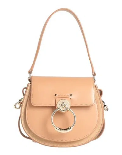 Chloé Woman Handbag Camel Size - Calfskin In Beige