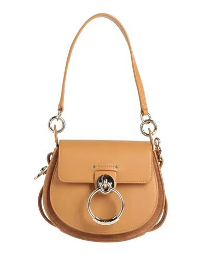 Chloé Woman Handbag Camel Size - Leather In Sand