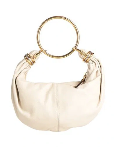 Chloé Woman Handbag Cream Size - Calfskin In White