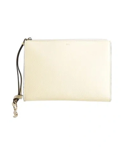 Chloé Woman Handbag Cream Size - Calfskin In White