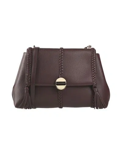 Chloé Woman Handbag Dark Brown Size - Leather