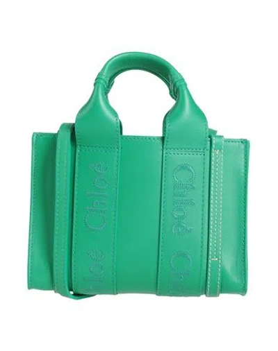 Chloé Woman Handbag Green Size - Calfskin