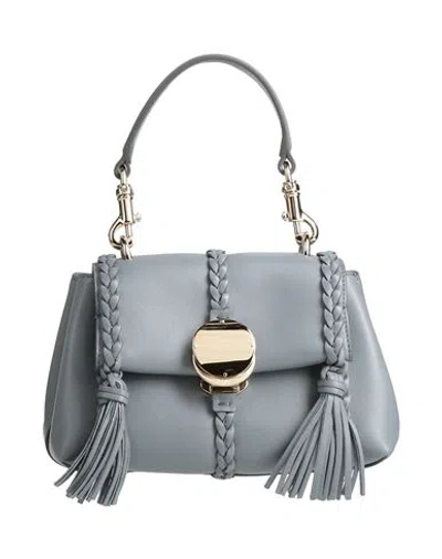 Chloé Woman Handbag Grey Size - Lambskin, Calfskin In Gray