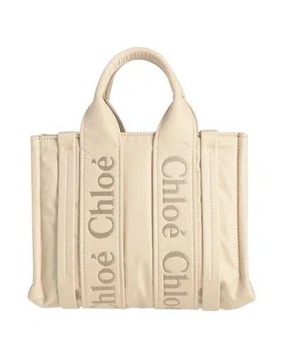 Chloé Woman Handbag Ivory Size - Polyurethane, Polyamide, Polyester In White