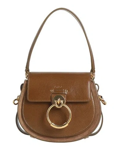 Chloé Woman Handbag Khaki Size - Calfskin In Sand