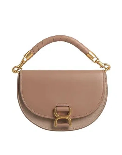Chloé Woman Handbag Light Brown Size - Lambskin, Calfskin In Beige
