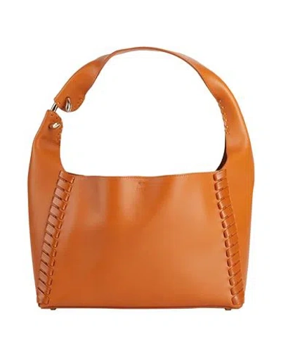 Chloé Logo Shoulder Bag In Brown