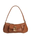 Chloé Womens Clay Brown The 99 Padlock-embellishment Leather Shoulder Bag In Brown