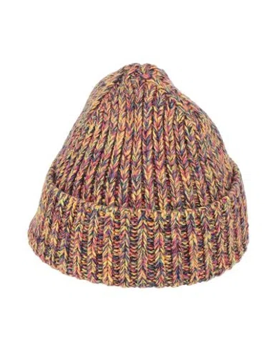 Chloé Woman Hat Yellow Size Onesize Cashmere, Wool In Multi