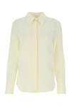 Chloé Ivory Crepe Button-up Shirt In White