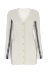Chloé Chloe Ivory Wool Cardigan In White